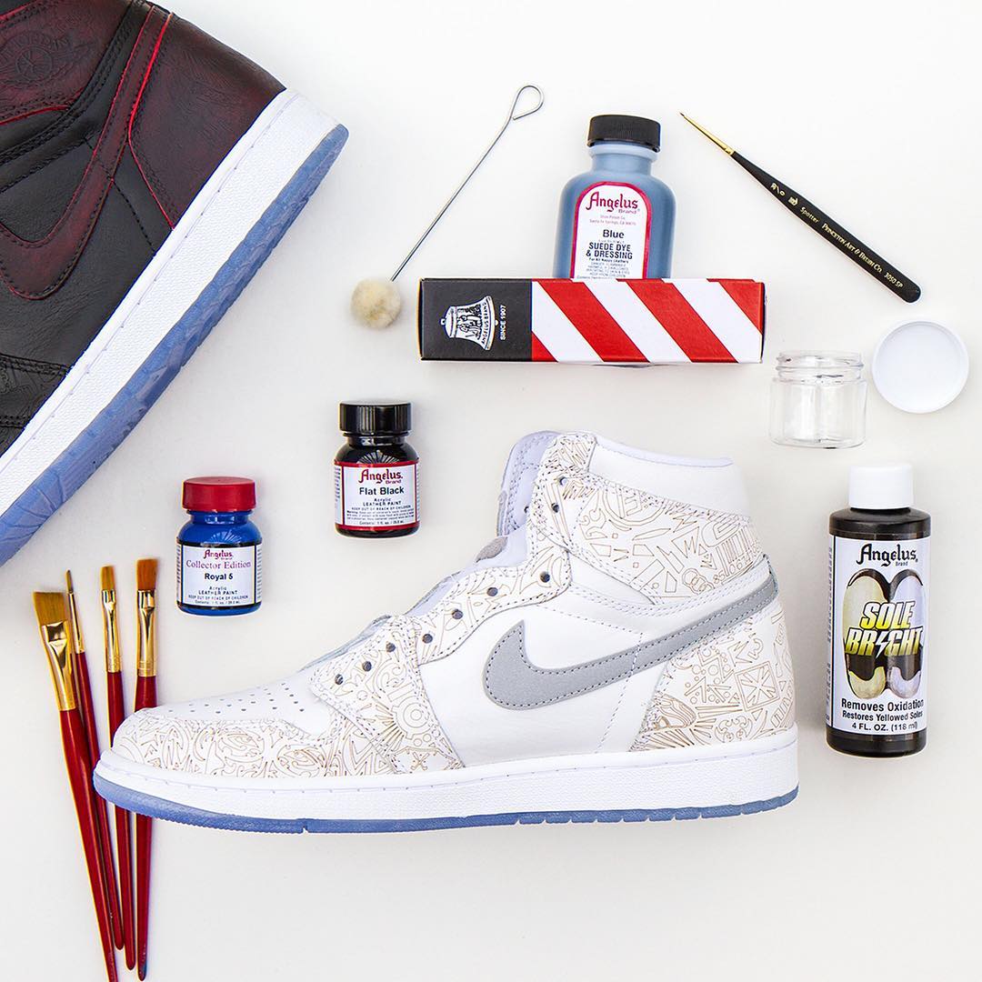 Custom giày Nike bằng màu Angelus